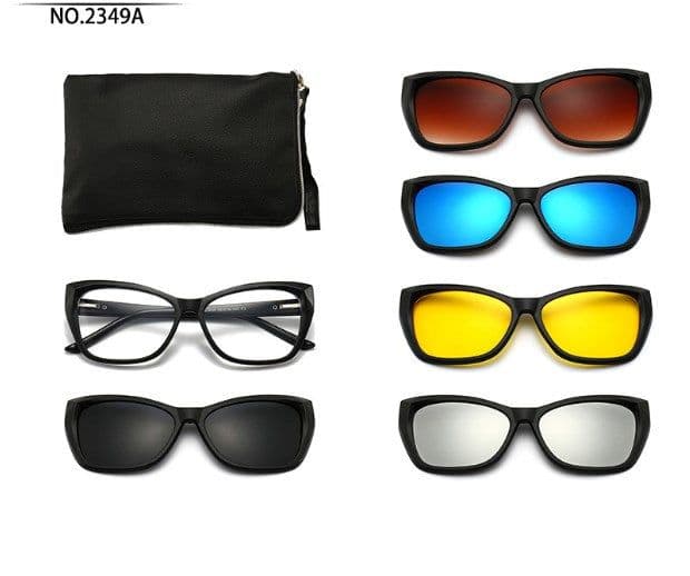 image-Cool Eyes 5-in-1 Clip Sunglasses - Polarized Men's & Women's UV400 Mirror