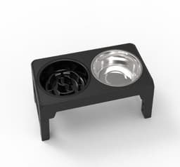 image-Lift Adjustment Pet Bowl Rack Stainless Steel