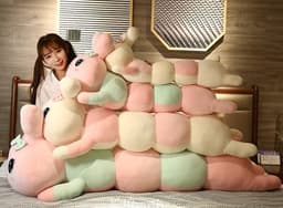 image-Angel Lying Rabbit Plush Toy - Large Pillow Doll