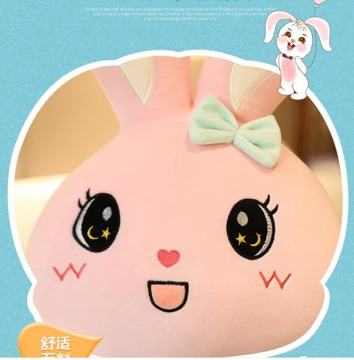 image-Angel Lying Rabbit Plush Toy - Large Pillow Doll