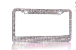 image-Water Diamond License Plate Frame