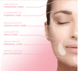 image-Silicone Anti-Wrinkle Stickers Set - Face & Neck 16pc