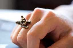 image-French Bulldog Ring Adjustable Alloy Unisex