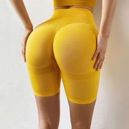 image-TRY TO BN Yoga Shorts - Hemp Blue XL High-Waist