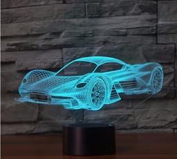 image-LED Night Light 7 Color 3D Touch - USB Rechargeable
