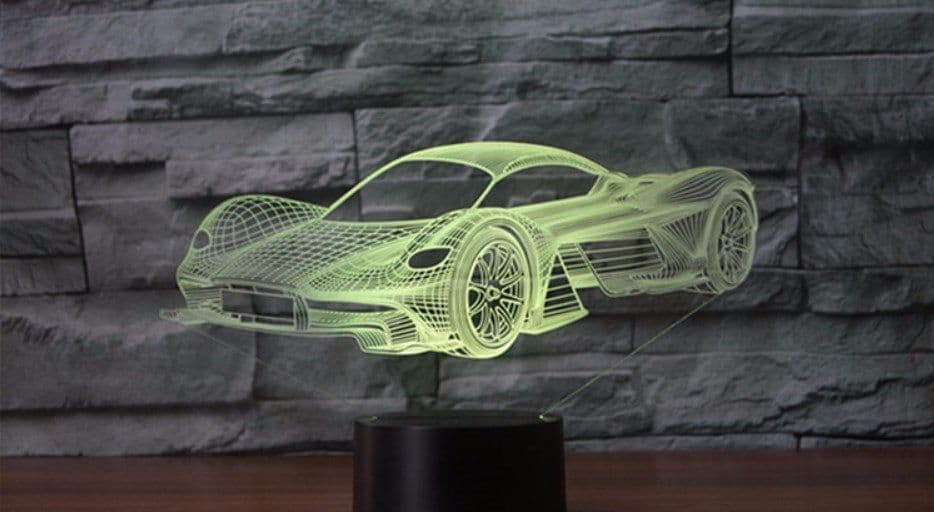 image-LED Night Light 7 3D Colors USB Rechargeable Touch