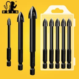 image-Seven Craftsmen Carbide Drill Bit Set 7pcs 4-12mm