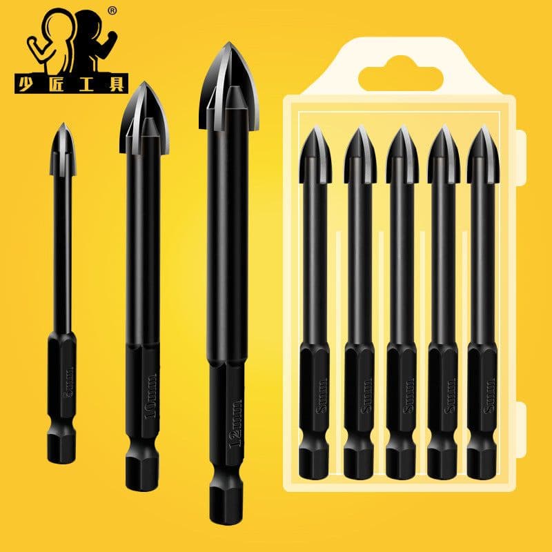 image-Seven Craftsmen Carbide Drill Bit Set 7pcs 4-12mm