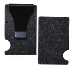 image-Card Holder RFID Blocking - Red Forged Carbon Men's