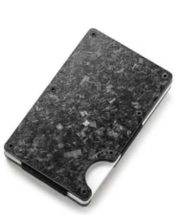 image-Card Holder RFID Blocking - Red Forged Carbon Men's