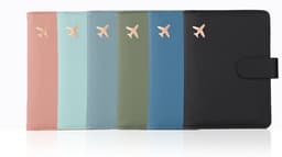 image-Passport Holder - Aircraft Design PU Leather