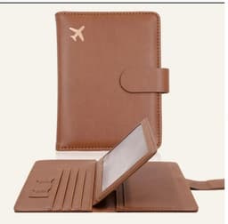 image-Passport Holder - Aircraft Design PU Leather