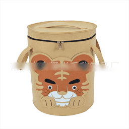 image-Customizable felt cartoon storage bucket sundry storage basket dirty laundry basket manufacturers wholesale children's toy storage basket