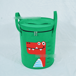 image-Customizable felt cartoon storage bucket sundry storage basket dirty laundry basket manufacturers wholesale children's toy storage basket