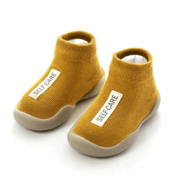 image-Baby Toddler Socks Shoes - Black Cotton 12-36M