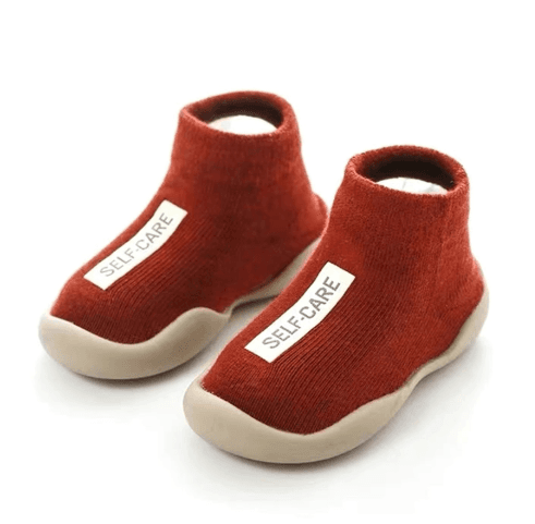 image-Baby Toddler Socks Shoes - Black Cotton 12-36M