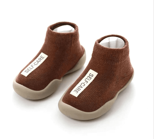 image-Baby Toddler Socks Shoes - Black Cotton 12-36M