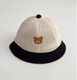 image-Baby Bear Fisherman Hat Mesh Breathable Summer