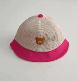 image-Baby Bear Fisherman Hat Mesh Breathable Summer