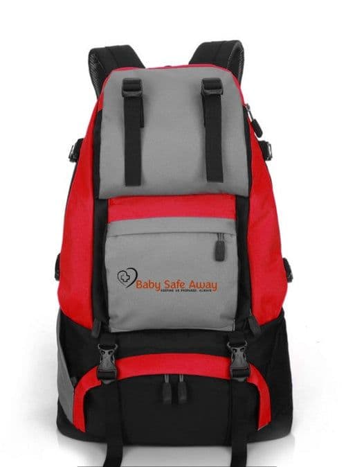 image-Men's 40L Hiking Backpack - Nylon Black