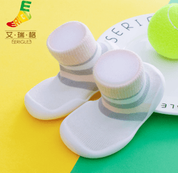 image-Baby Toddler Socks Shoes - Black Cotton 12-36M