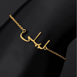 image-2021 s925 silver Arabic letter name necklace Amazon net red cross-border best-selling jewelry personalized font