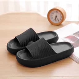 image-Factory wholesale high-heeled EVA thick-soled slippers female summer household bathroom bath couple sandals indoor home slippers male
