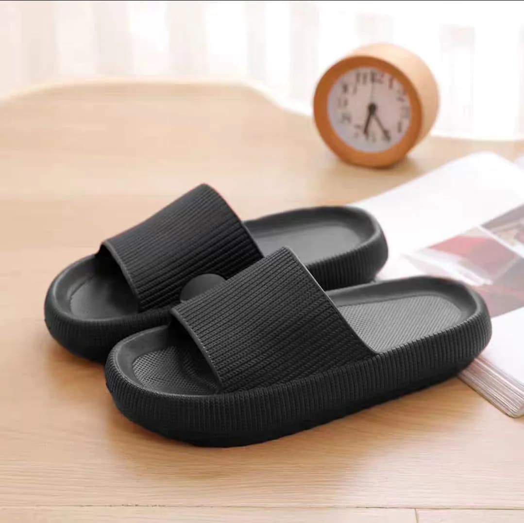 image-Factory wholesale high-heeled EVA thick-soled slippers female summer household bathroom bath couple sandals indoor home slippers male