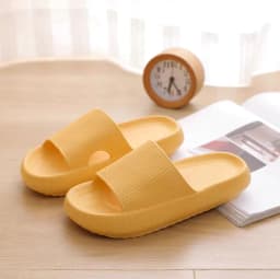 image-Factory wholesale high-heeled EVA thick-soled slippers female summer household bathroom bath couple sandals indoor home slippers male