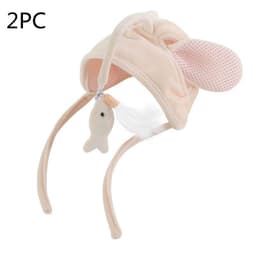 image-New Head Wearing Feather Funny Cat Stick Funny Cat Toy Stick Gray Big Eye Pet Toys Pet Products