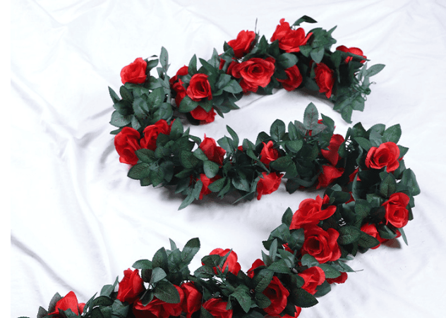 image-Simulation Rose Vine Fake Flower - Home Decor