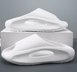 image-Men's Thick-Soled Flip-Flops - Summer Casual Sandals