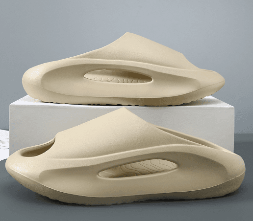 image-Men's Thick-Soled Flip-Flops - Summer Casual Sandals