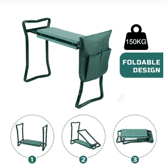 image-MF Garden Kneeling Stool - Metal 60x27x49cm