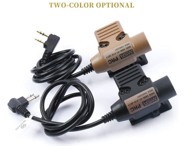 image-3PS Tactical Headphones C4 U-Type Wired Sand