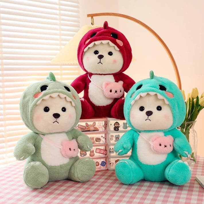 image-Creative Transformation Strawberry Lina Bear Plush Toy Mini Teddy Exquisite (55 characters)