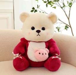 image-Creative Transformation Strawberry Lina Bear Plush Toy Mini Teddy Exquisite (55 characters)