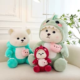 image-Creative Transformation Strawberry Lina Bear Plush Toy Mini Teddy Exquisite (55 characters)