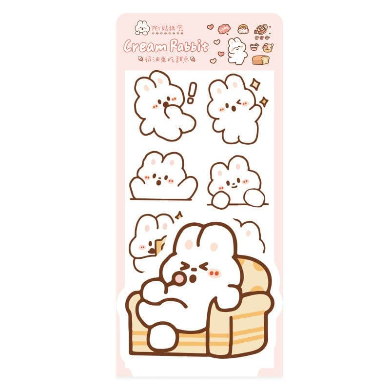 image-Cartoon Girl Water Cup Seamless Waterproof Sticker