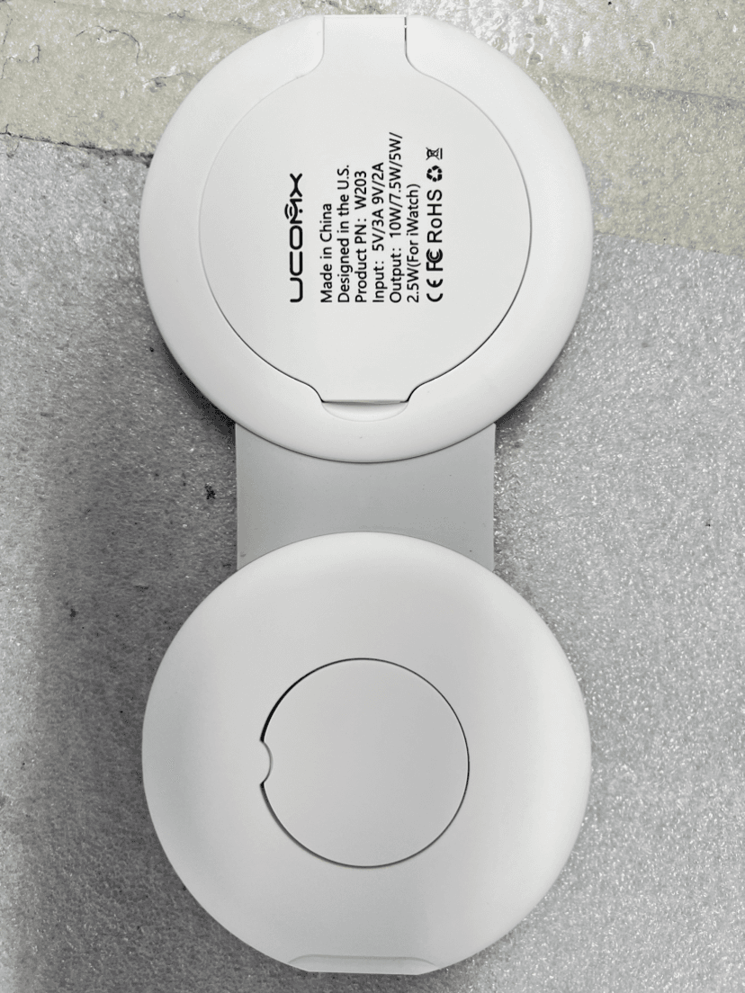 image-Magnetic 2-in-1 Wireless Charger Foldable Fast Charge