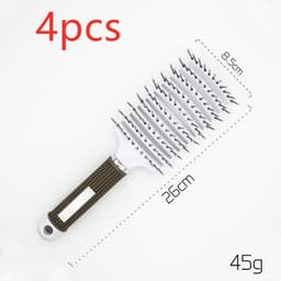 image-Bristle Hair Brush - Detangler Massage Comb