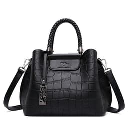 image-Women's Large-Capacity PU Messenger Bag - Red Zipper Street Style