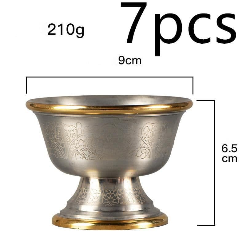 image-Water Supply Cup for Buddha Cup Copper Manual Household Buddha Front Cup Water Supply Bowl