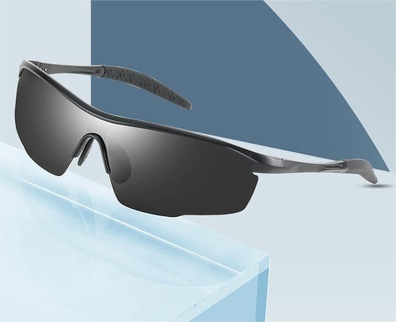 image-New polarized one-piece sunglasses colorful men's sports riding mirror driving sunglasses