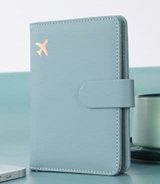image-Passport Holder - Aircraft Design PU Leather