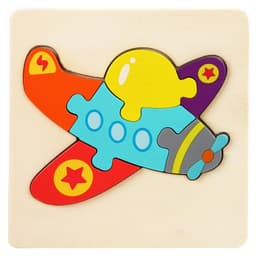 image-Wooden Geometric Puzzle Blocks - Ages 1-3