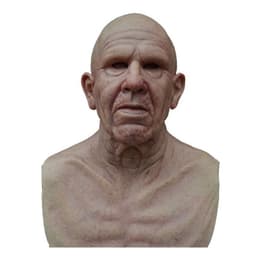 image-Old man mask white hair white beard headgear halloween