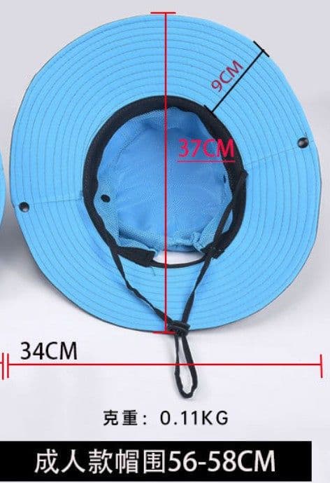 image-9002 Summer Ladies Outdoor Sunshade Hat Horsetail Hole Fisherman Hat Sunscreen Sun Hat Breathable Mountaineering Hat Parent-child Model