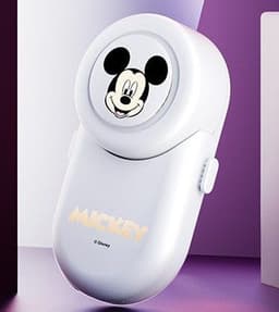 image-Disney Hanging Neck Fan - Mickey White USB Clip