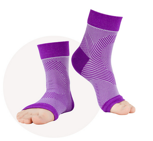 image-Kerot Ankle Support Sleeve CS703 - Purple L/XL